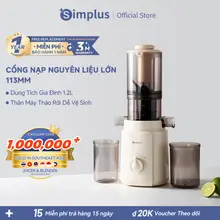 Simplus Máy Ép Chậm Cổng nạp 113mm ốc xoắn tháo rời dễ vệ sinh Hàng ép giải nhiệt bán chạy đổi mới 1 năm ZZJH010 - V