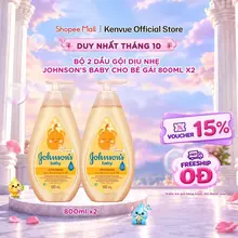 Combo 2 Chai Dầu Gội Johnson's Baby Cho Bé Gái - Dung tích 500mlx2 - 800mlx2