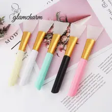 [Glamcharm] Bàn chải mặt nạ silicone mềm đầu cọ rửa bàn chải trang điểm điều chỉnh màng dính dụng cụ làm đẹp tự làm
