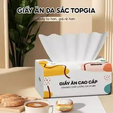 Giấy ăn rút Top Gia Giấy Ăn Gói Đa Sắc Cao Cấp 240 Tờ 4 lớp Dập Vân 4D Mềm Mịn - BV125