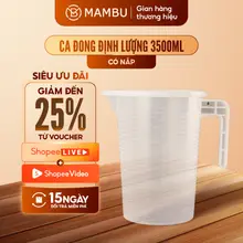 [Sỉ] Ca đong định lượng - Có chia vạch 3500ML - Dụng cụ gia đình - Thiết bị máy móc pha chế