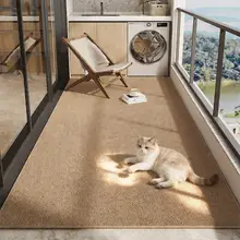 Thảm ban công,Chất liệu giả sisal,Thảm trải sàn màu be, có thể cắt được, thân thiện với thú cưng.Kích thước 80*120cm đến 200*300cm.Tự nhiên và thân thiện với môi trường, độ bền cao, dễ dàng vệ sinh và bảo trì.thảm chân giường, phòng khách