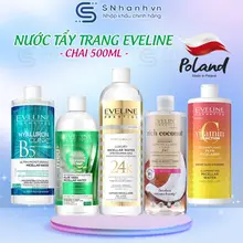 Nước tẩy trang dưỡng ẩm, làm sạch sâu Eveline Hyaluronic B5, Luxury, Coconut, Vitamin C các loại