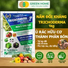 Nấm Đối Kháng Trichoderma, GreenHome, Bao 1kg, Ủ Phân Hữu Cơ, Ủ Rác, Khử Mùi, Cải Tạo Đất