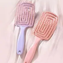 Lược gỡ rối tóc mẫu mới 2026  ,lược massge đầu màu pastel siêu yêu,Răng Silicone Mềm.