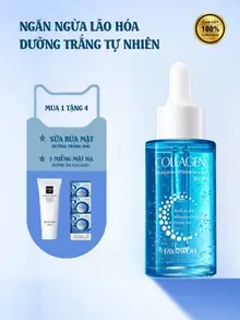 🔥 [MUA 1 TẶNG 4]Serum Vitamin C 3% + Niacinamide Trắng Da Mờ Thâm Cấp Ẩm Collagen Chính Hãng 40ml