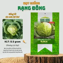 Hạt giống Bắp Cải Lai F1 Kaka (0,5g~150 hạt) cây phát triển mạnh, trồng quanh năm, dễ chăm - Hạt giống Rạng Đông | J10