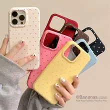 Ốp điện thoại iPhone 17 16 15 14 13 12 11 Pro Max X Xr Xs Max Ins Dots Candy Color Soft Leather Back Cover
