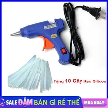 COMBO Máy Bắn Keo Silicon Súng Keo Nến Kèm 10 Keo Nến Nóng Chảy Loại Nhỏ Công Suất 20W #