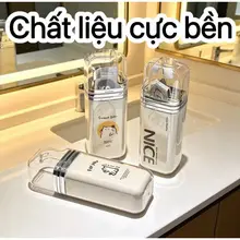 Hộp đựng kem đánh răng du lịch,bộ cốc đánh răng du lịch nhỏ gọn tiện lợi cầm tay mang đi
