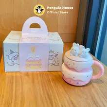 [Penguin] Cốc sứ quà tặng Cake cute 400ml quà tặng sinh nhật bạn gái, ly sứ dễ thương tặng bạn thân_FS1