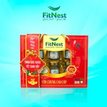 Nước Yến Chưng Đường Phèn Tự Nhiên FitNest Bồi Bổ Sức Khỏe, Tăng Cường Miễn Dịch (Hộp 6 hũ x 70ml)