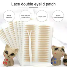 ⚡CM⚡Bộ 20 miếng sticker ren lưới hình ô liu hai mặt vô hình siêu dính dùng để tạo mắt hai mí