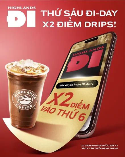 Nhân Đôi Điểm DRIPS Mỗi Thứ Sáu