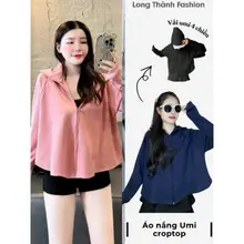 (40-75kg) Áo Chống Nắng Ngắn Nữ Dáng Cánh Dơi Vải U.mi Nỉ Cao Cấp, Co Giãn 4 Chiều