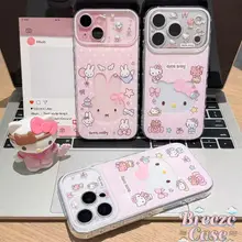 Ốp Lưng Cho IPhone 11 16 13 17 15 14 12 Pro Max air XR 16 7 15 14 8 Plus Bìa chấm bi hình mèo Miffy dễ thương