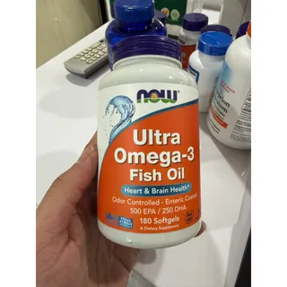 Viên Dầu cá Now Ultra Omega-3 hỗ trợ sức khỏe tim mạch,thị lực và não bộ