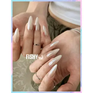 (TẶNG KEO+DŨA) Nailbox Móng Úp Đơn Giản Tráng Gương Hàn Quốc Nhiều Form Cực Xinh DB.Fishy