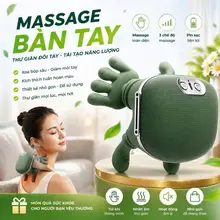 Máy Mát Xa Cổ Máy Mát Xa Sưởi Ấm Di Động Nam Nữ Quà tặng Thiết Kế Tay Mô Phỏng [BẢN CAO CẤP]