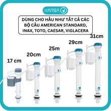 Phao cấp nước bồn cầu thay thế American Standard Inax Toto caesar chính hãng KARSA cao cấp