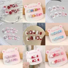 [40+Mẫu] Móng tay giả của bé gái với hình ảnh hoạt hình siêu dễ thương kèm theo móng tay dán móng cho trẻ em