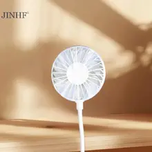 JINHF 1 Cái Im Lặng Làm Mát Không Dây Chơi Cắm Quạt Mùa Hè Dài USB Sạc Quạt Cầm Tay HOT