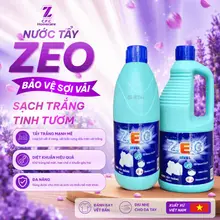 Nước tẩy quần áo trắng ZeO Javel chai 500ml 1000ml 2000ml không hương liệu tẩy trắng mạnh diệt khuẩn quần áo bề mặt