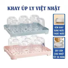 Khay Để Ấm Chén, Khay Úp Cốc Ly Nhựa Việt Nhật 5658 Khay Trà Việt Nhật Có Lưới Thoát Nước