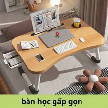Bàn học làm việc gấp gọn Bàn gấp máy tính xách tay Với Cup Holder Với khe cắm thẻ