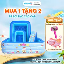 Bể Bơi, Phao Bơi Cho Bé 2M1/1M8/1M5/1M3/1M2 2-3 Tầng Chống Trơn Trượt Siêu Bền