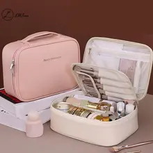 Túi đựng mỹ phẩm đa năng dung tích lớn di động LUImo Túi đựng đồ trang điểm chia nhỏ tự do Túi đựng mỹ phẩm hợp thời trang thẩm mỹ cao * Bán chạy