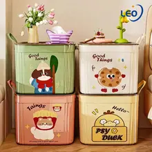 2026 Thùng Nhựa Đựng Đồ Cookie Dễ Thương Có Nắp,pp hộp đựng đồ,Có Quai Xách Tiện Lợi,Dung Tích Lớn