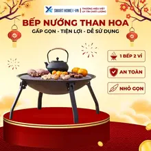 Bếp nướng than hoa gấp gọn, dùng trong nhà và ngoài trời, thiết kế tiện lợi mang đi dã ngoại – picnic