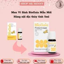 Men Vi Sinh BioGaia nội địa mẫu mới, lọ thuỷ tinh 5ml date 9/2027