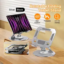Giá đỡ máy tính bảng,lpad, Điện Thoại xoáy 360 độ hợp kim nhôm Đế tản nhiệt,Kê điện thoại,tab