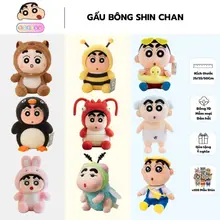 Gấu Bông Shin Chan Cosplay Cậu Bé Bút Chì Shin Mặc Đồ Cosplay Nhân Vật Hoạt Hình Dễ Thương, Bobesu