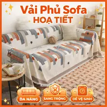 Khăn thảm phủ sofa mèo thần tài dùng trang trí và chống bụi bẩn, thiết kế sang trọng cho phòng khách