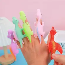 Đồ chơi khủng long Catapult Đồ chơi trẻ em đàn hồi ngón tay sáng tạo dễ thương