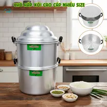 Chõ hấp bánh bao, đồ xôi nhôm Trường Thành đủ size - HHome ( Hàng thanh lý )
