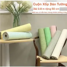 Cuộn Xốp Dán Tường Tráng Nhôm cao cấp có keo sẵn, chống ẩm mốc