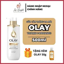 [MUA 1 LỚN TẶNG 1 NHỎ] Sữa Tắm Trắng Da Olay B3+ Bản Mới Thế Hệ 2 Hương Hoa Trà Cấp Ẩm Và Dưỡng Trắng Da Mềm Mại 500ml