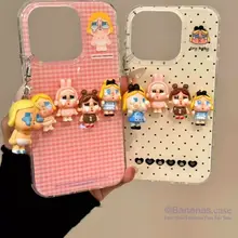 Tương thích với iPhone 16 15 14 13 12 11 Pro Max X Xr Xs Max 7 8 Plus SE2020 Ốp điện thoại 3D DIY Cute Cry Girl Soft Back Cover