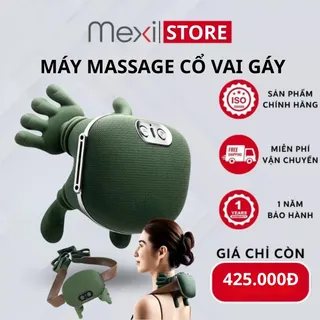[BÁN CHẠY]Máy Massage Cổ Vai Gáy MEXI 8D Massage Mô Phỏng Bàn Tay Silicon Êm Ái, Giảm Đau Mỏi Hiệu Quả Bảo Hành 12 Tháng
