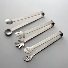 Kẹp đá mini bằng thép không gỉ, dày dặn, đa chức năng, kẹp thực phẩm, kẹp nướng BBQ, dùng trong nhà.