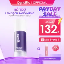 Kem đánh răng Dentific Hỗ trợ cải thiện tình trạng răng ố vàng，khoẻ men răng và sạch sâu 65g trắng răng