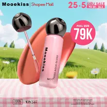 Son bóng Mooekiss Son hình đèn thiết kế độc đáo xinh xắn, lâu trôi, dưỡng ẩm môi, tôn da 2.1g