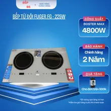 Bếp từ đôi FUGER 225W | Model 2026 | Công suất 4800W | Bảo hành 2 năm
