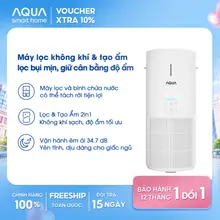 Máy lọc không khí & tạo ẩm AQUA KJ300F làm sạch không khí 36m2, lọc bụi mịn hiệu quả- BH 12 tháng