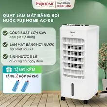Quạt làm mát hơi nước nhỏ gọn AC-05 Nhập Khẩu FUJIHOME, quạt điện cây điều hòa làm mát nhanh đối lưu
