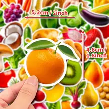 Quà tặng miếng dán 0đ cho phao bơi cho bé, vở, bình nước hình hoa quả